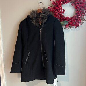 Maralyn & Me Winter Cold Weather Parka Coat Small Black 6954ME-E9